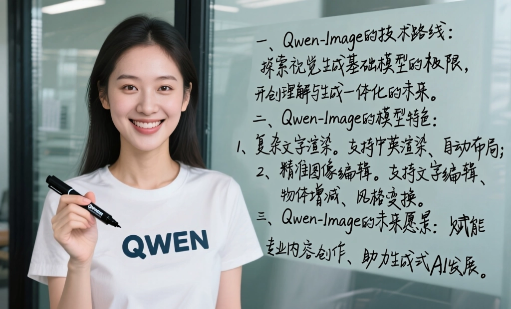 Qwen Image bilingual text generation